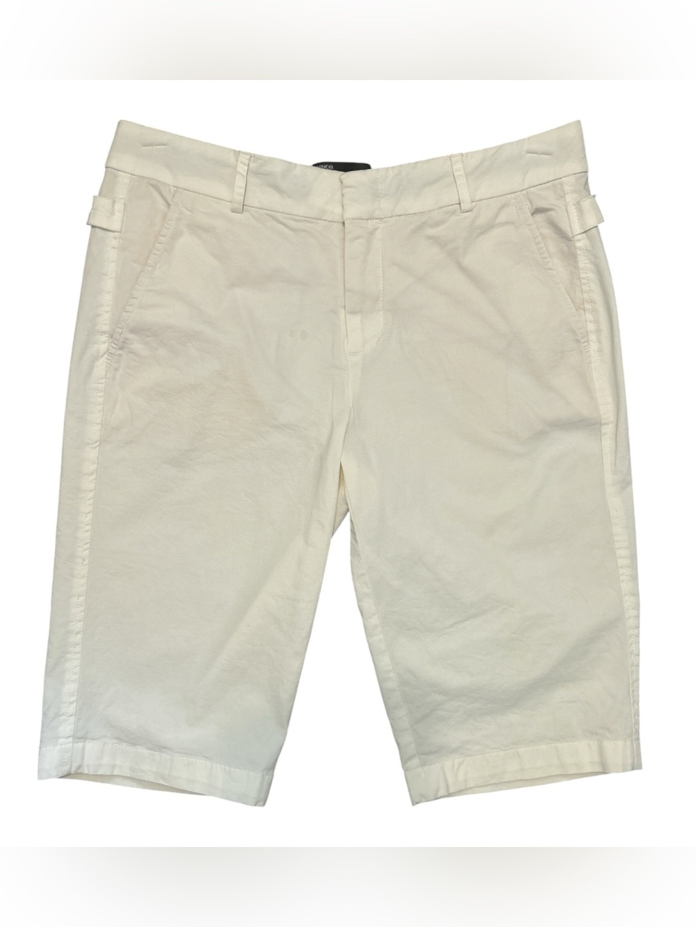 Vince White Bermuda Shorts Women’s Size 6 Stretch Cotton Mid Rise Casual